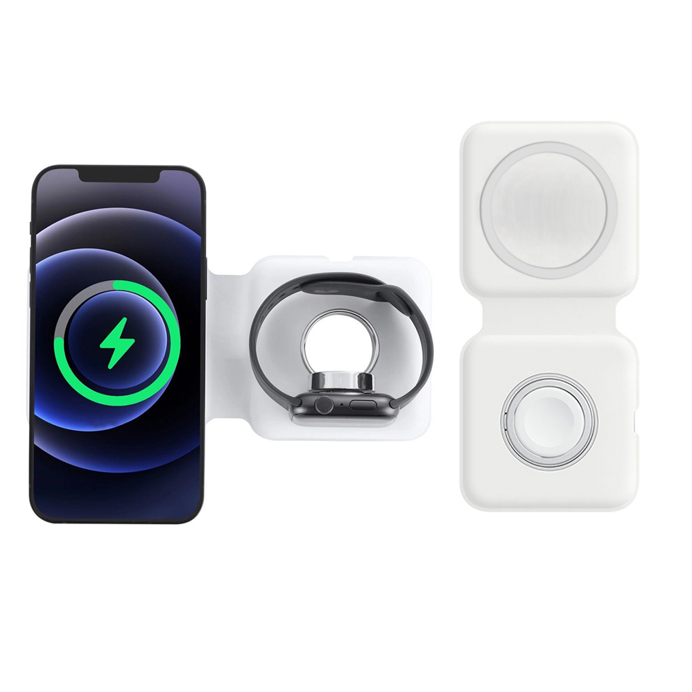 Smartwatch X12 - 2IN1 Magsafe duo 자기 무선 충전기