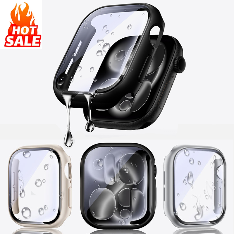 Smartwatch Band Accessories - 강화 유리 + 커버 애플 워치
