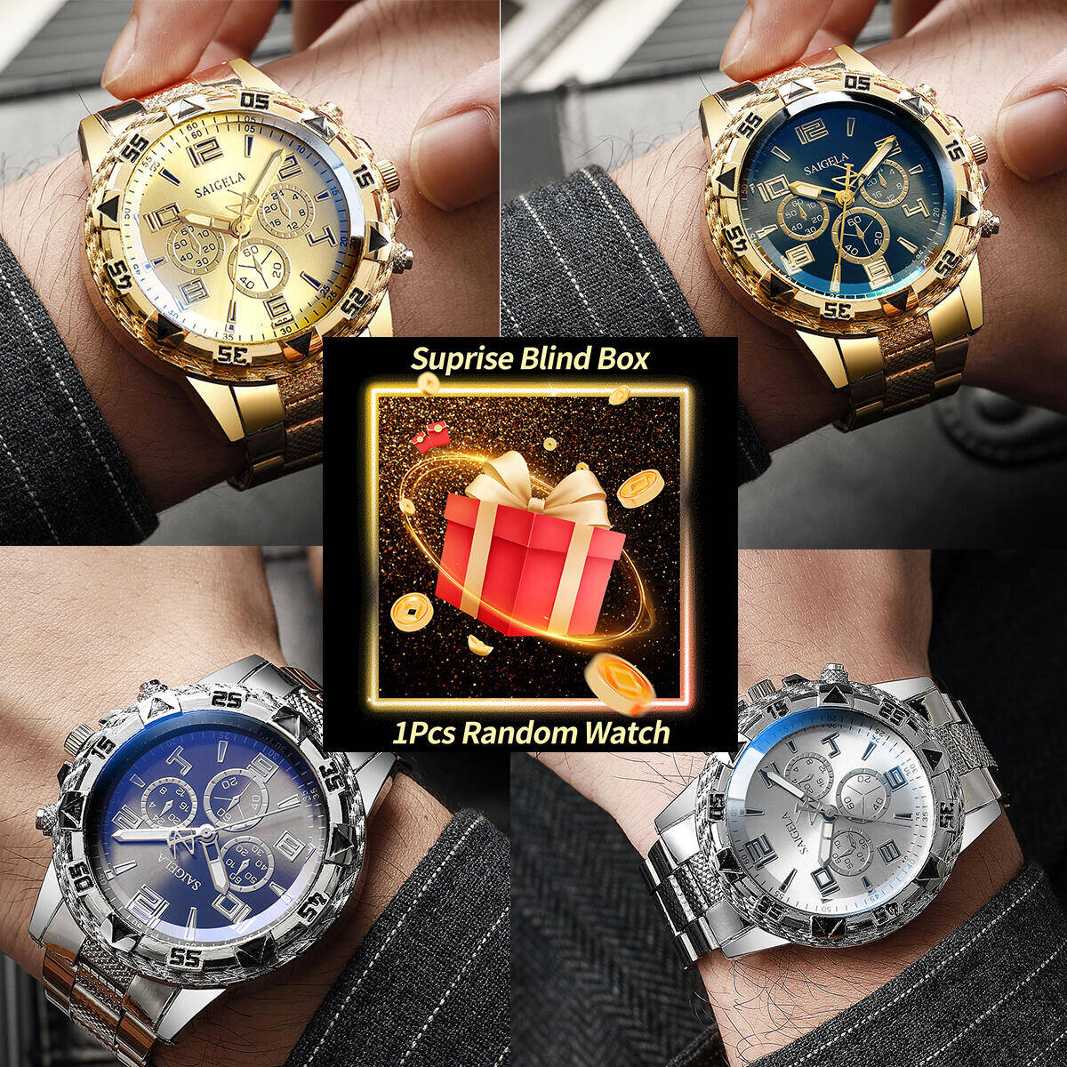 Accessories With Watch - 1PC 서프라이즈 미스터리 시계 블라인드 박스