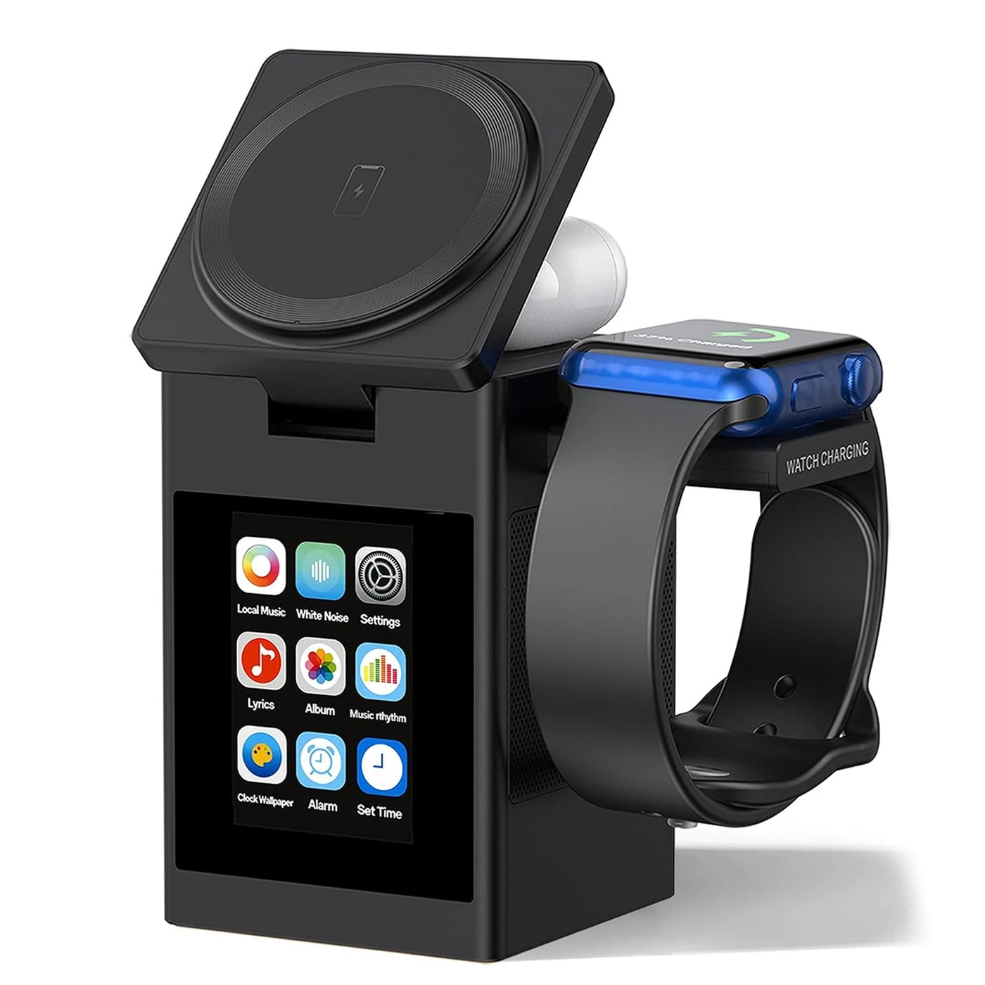 Smartwatch Icon - LED 스크린 마그네틱 무선 충전기 스탠드