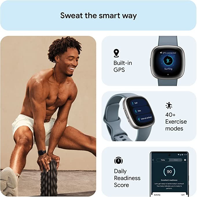 Fitbit Versa 4 스마트 시계 내장 GPS 활 - Smartwatch Touch 리뷰 및 가격