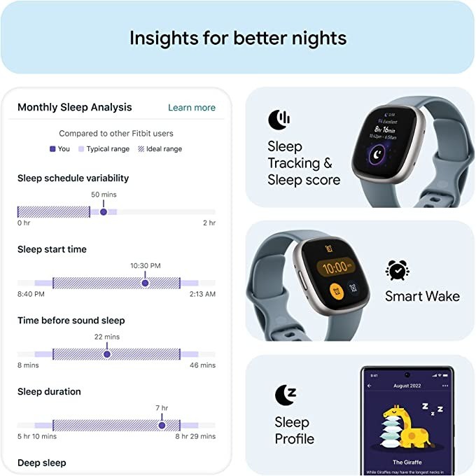 Fitbit Versa 4 스마트 시계 내장 GPS 활 - Smartwatch Touch 리뷰 및 가격