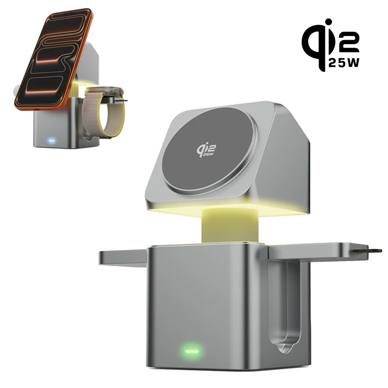 3 in 1 마그네틱 QI2.2 25W 무선 충전기 터 - Smartwatch Touch 리뷰 및 가격